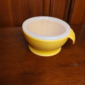 New Bumkins Kids Suction Silicone Bowl With Lid